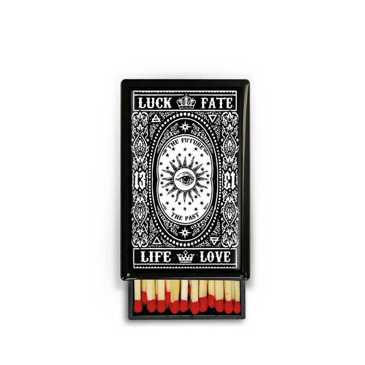 Luck or Fate Quirky Tarot Fortune Slide Box: Small Slide Box / Wooden Matches