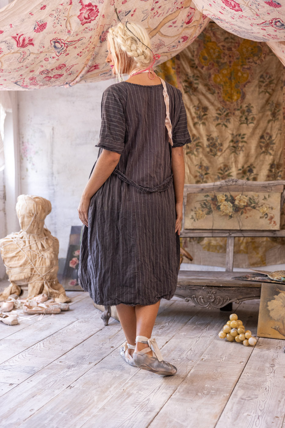 SIENNA STRIPE SMOCK DRESS