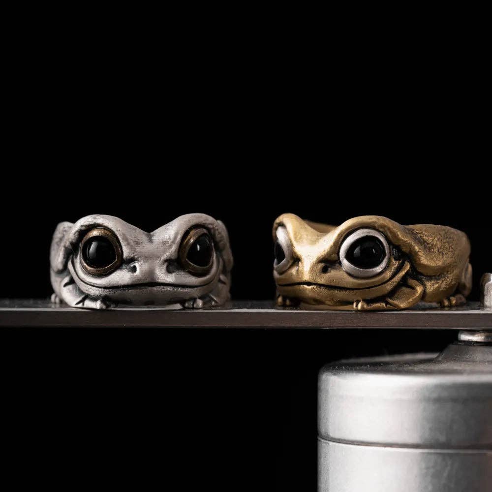 Tree Frog Ring: Brass / #11