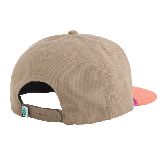 Rio Grande River Hat: Malibu Beige/Coral Red