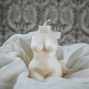 Large Curvy Woman Candle | Pillar Candle: Tan