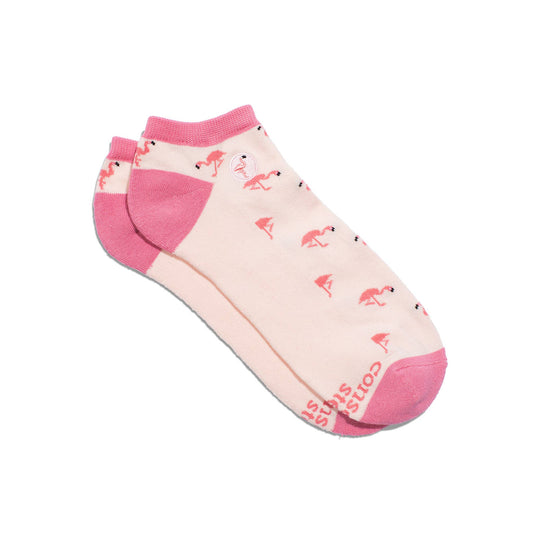 Ankle Socks that Protect Flamingos: Medium