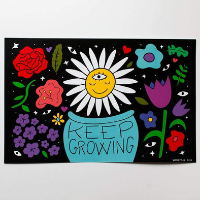 Print - Keep Growing Flowers