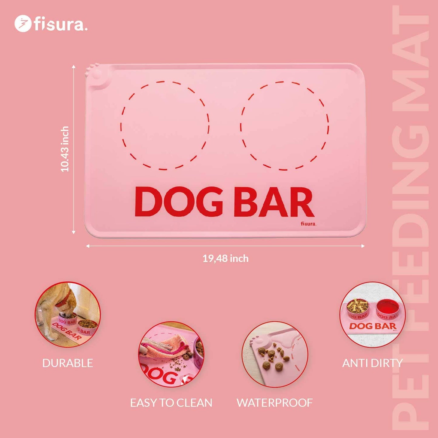 Fisura - "Dog bar" feeding mat