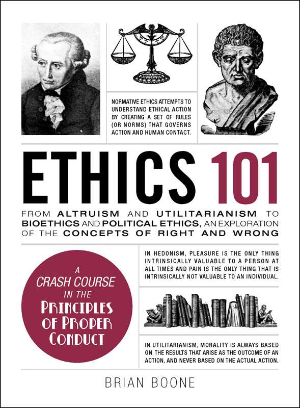 Ethics 101 by Brian Boone: Paper Over Board; 256 pages / English