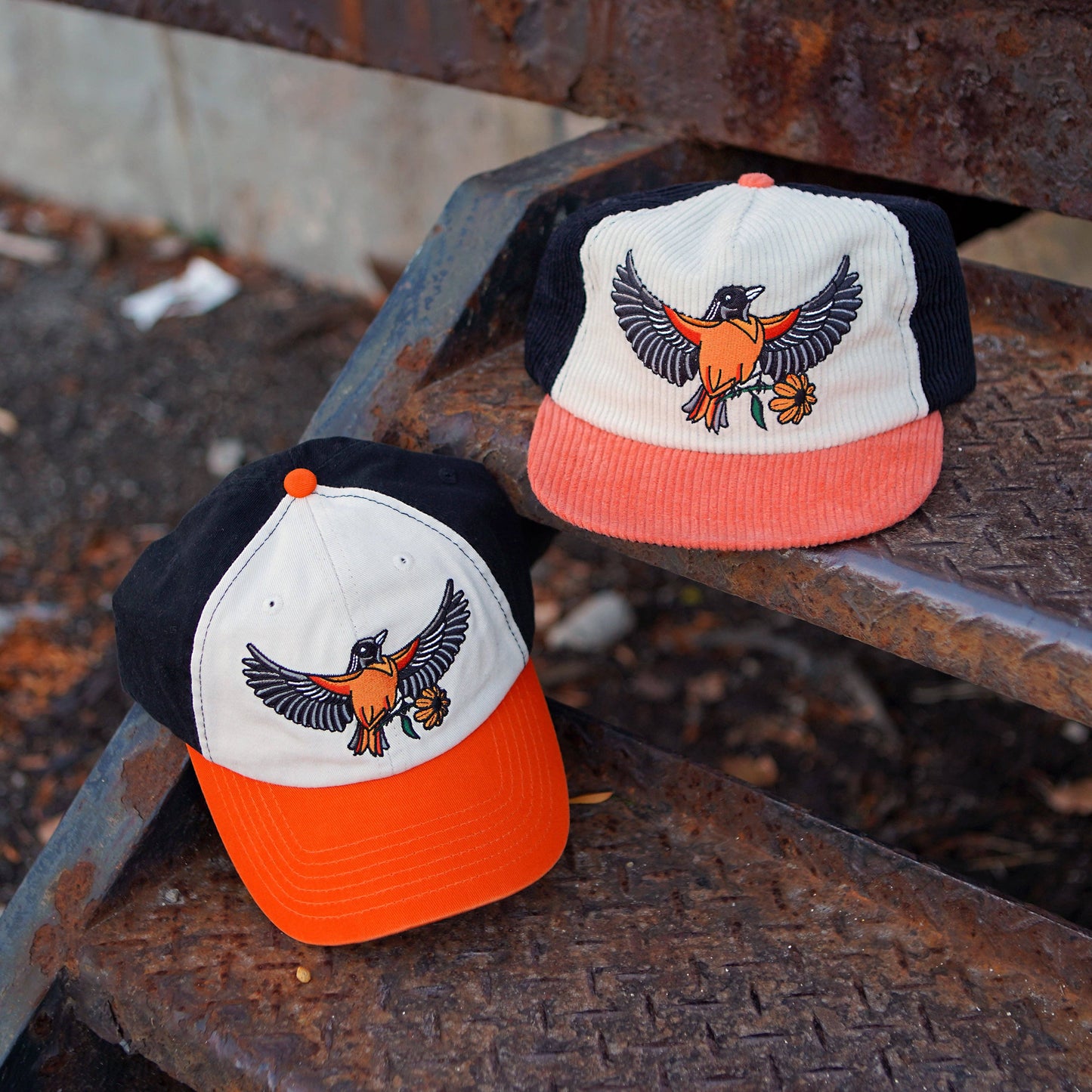 Oriole Two-Tone Corduroy Hat