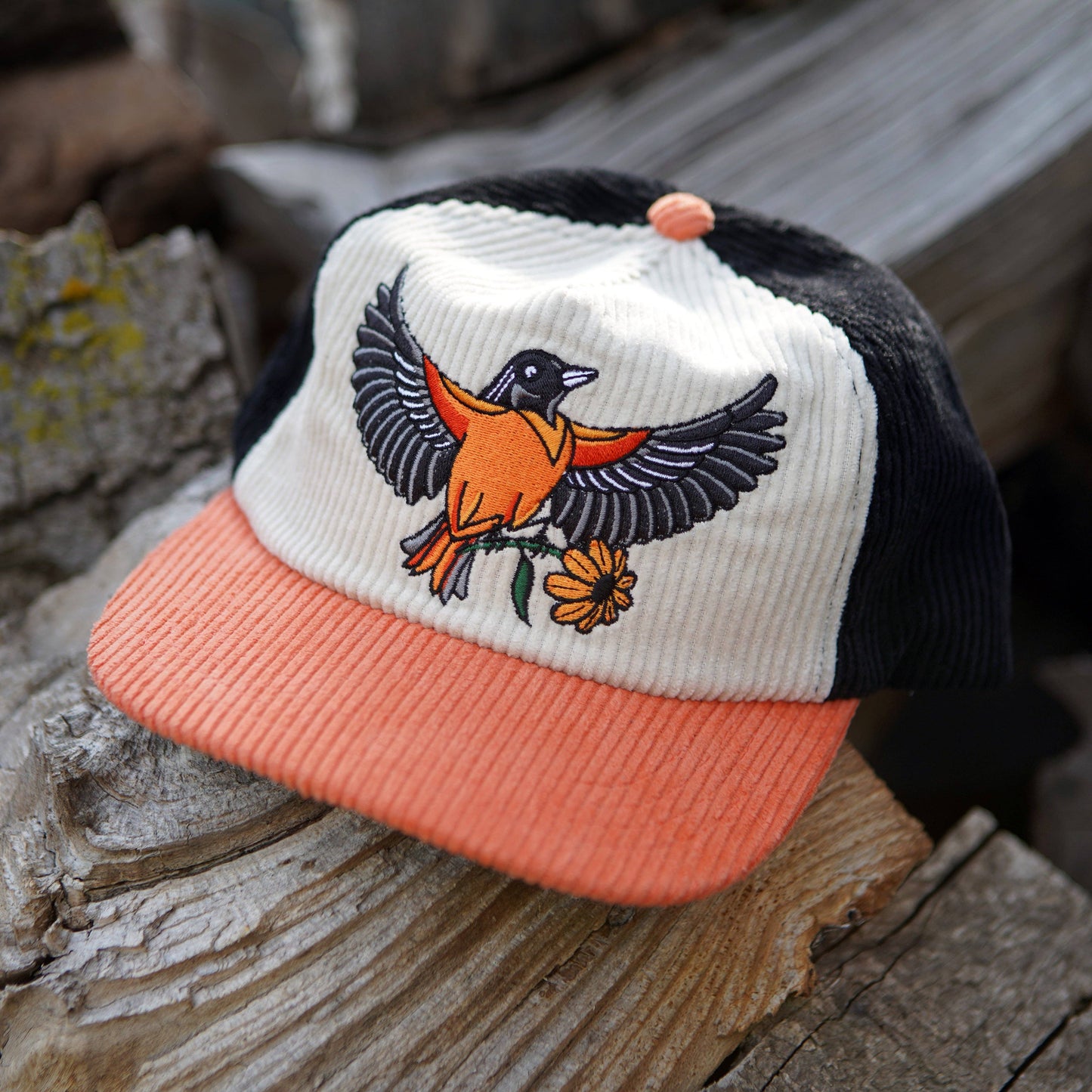 Oriole Two-Tone Corduroy Hat