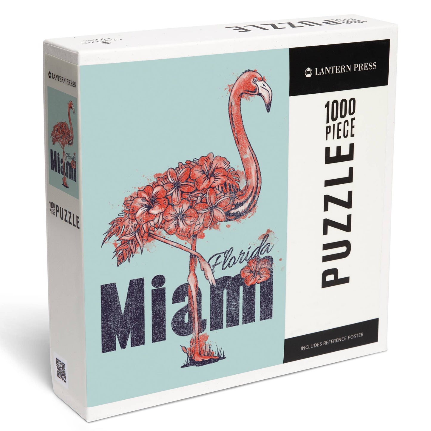 1000 PIECE PUZZLE Miami, Florida, Flamingo, Flowers