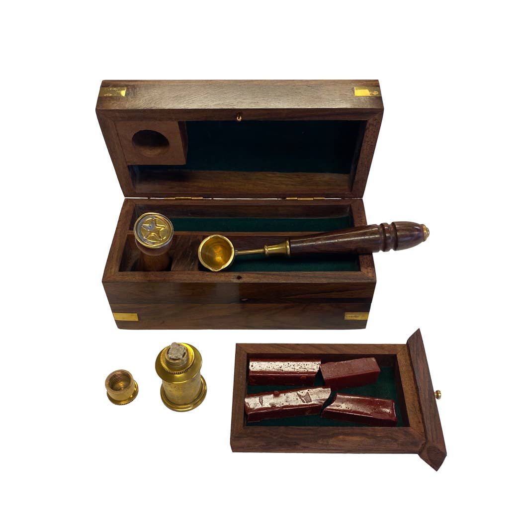 5-1/2" Wax Seal Kit in Wooden Box