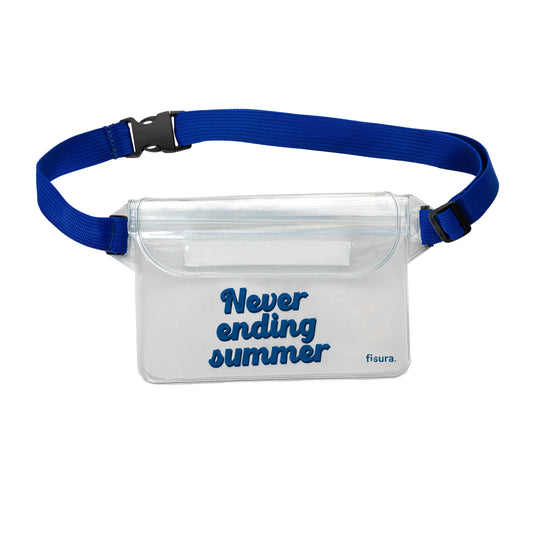 Waterproof fanny pack "Never ending Summer" blue