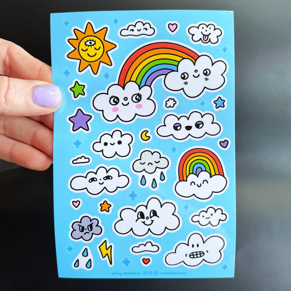 Sticker Sheet - Cloudy Daze