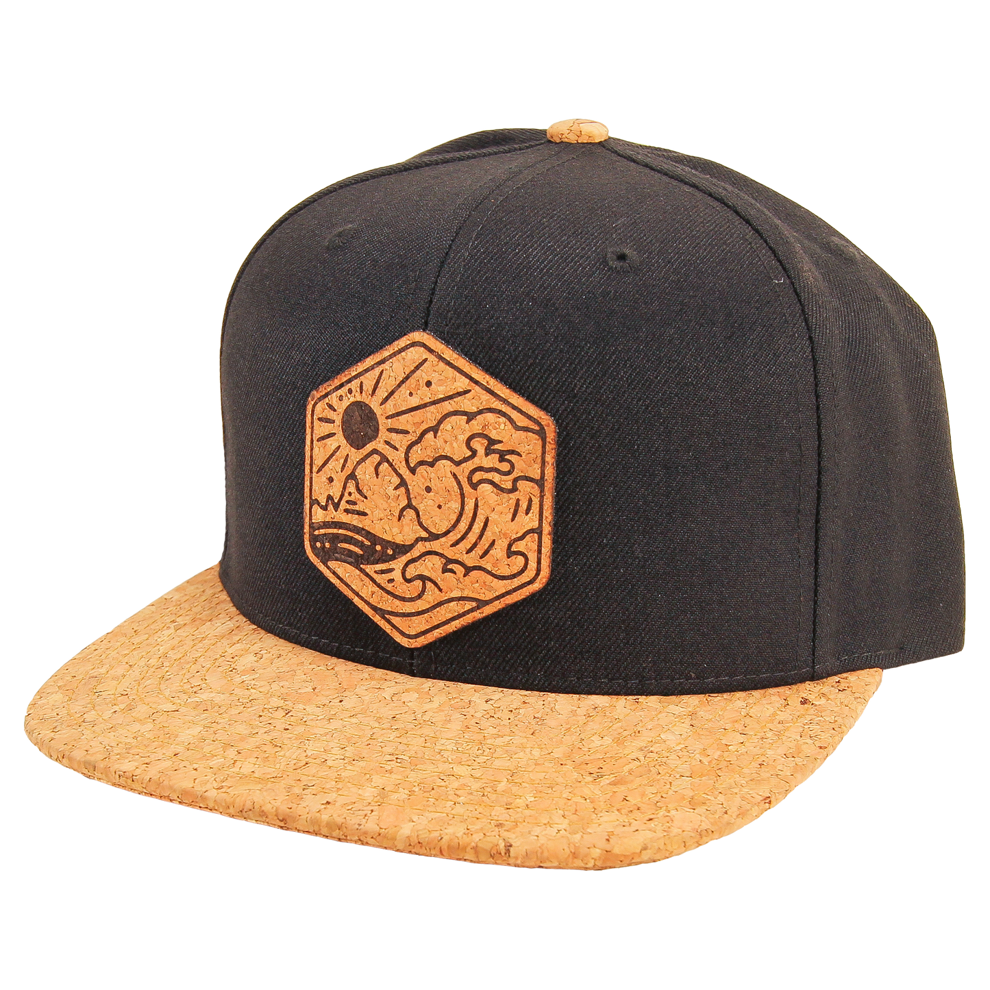 North Coast Cork Brim Snapback: Charcoal