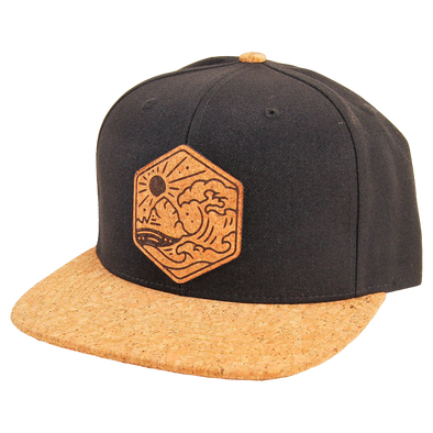 North Coast Cork Brim Snapback: Charcoal