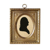 George Washington Miniature Silhouette in 4-1/2" Brass Frame