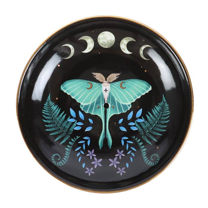 Luna Moth Ceramic Incense Plate