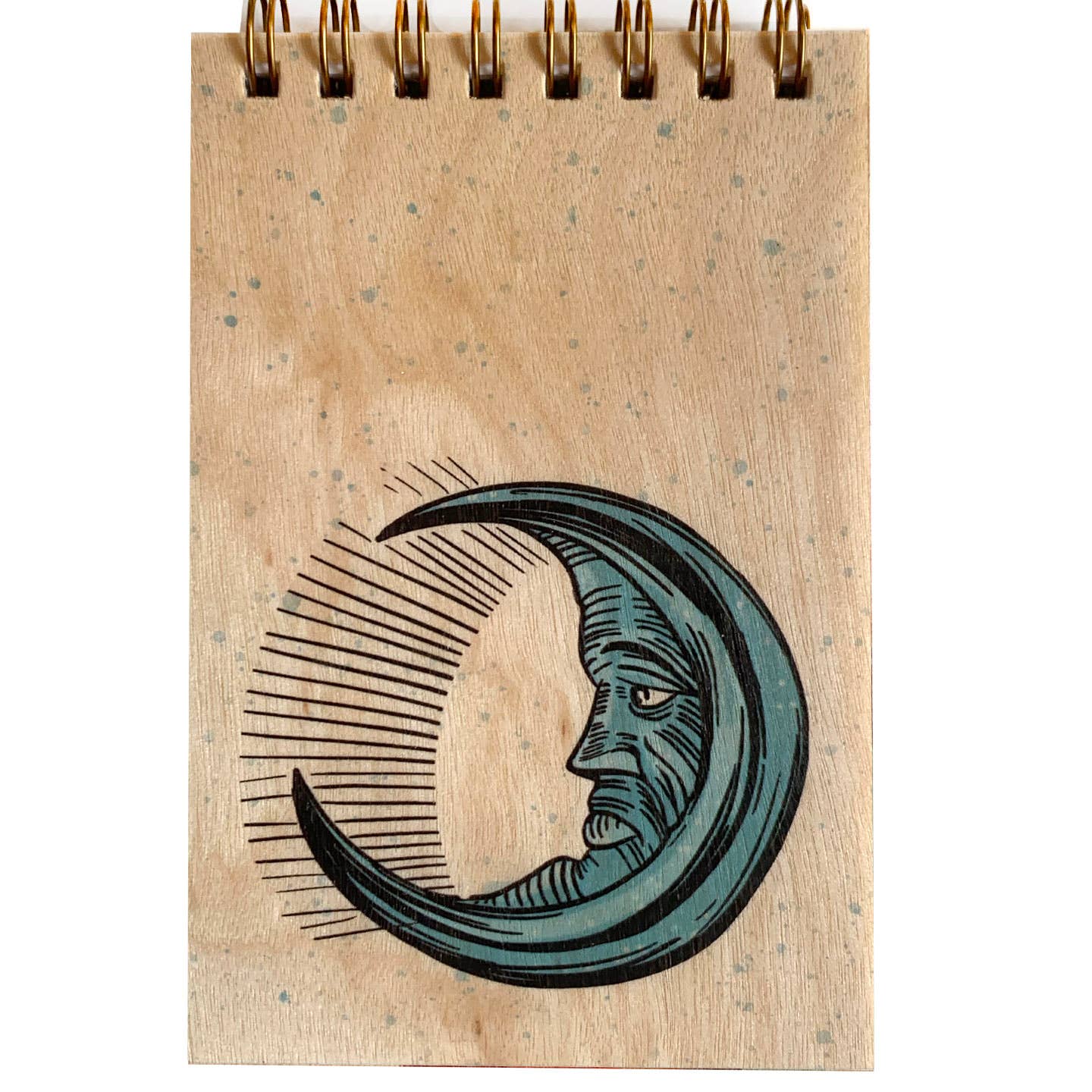 Wood Notepad - Moon