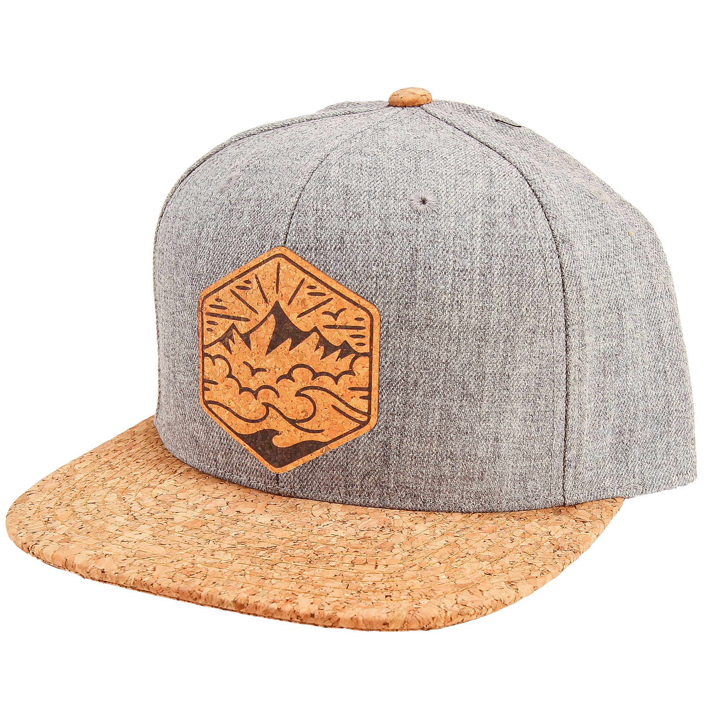 Sea to Sky Cork Brim Snapback: Heather