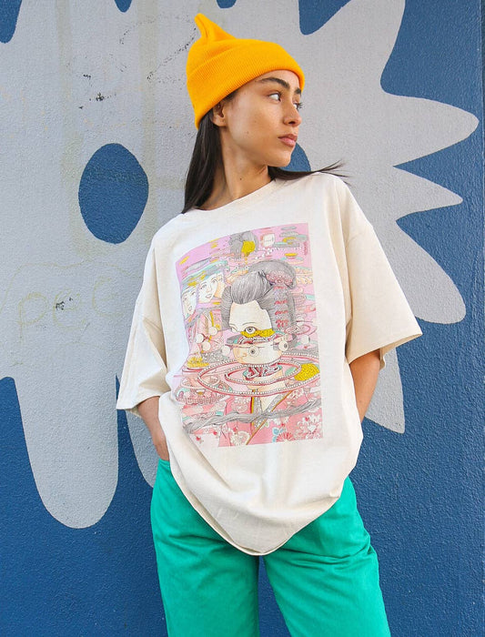 Artist Series Shintaro Kago Geisha Factorization T-shirt