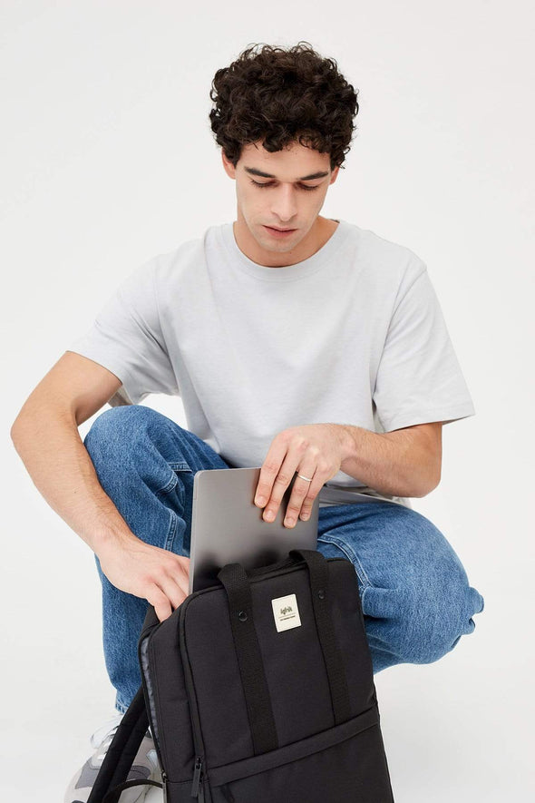 Smart Daily 13" Black Backpack: Black