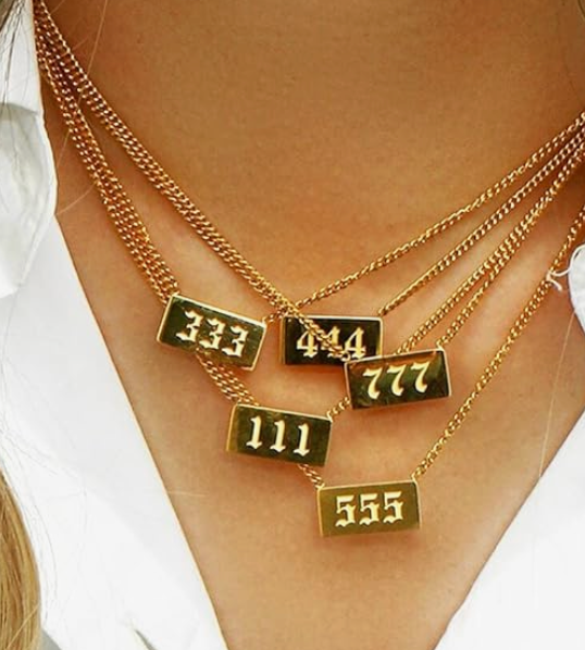 HoopLa Style - 111 Angel Number Talisman Layering Necklace waterproof: 111