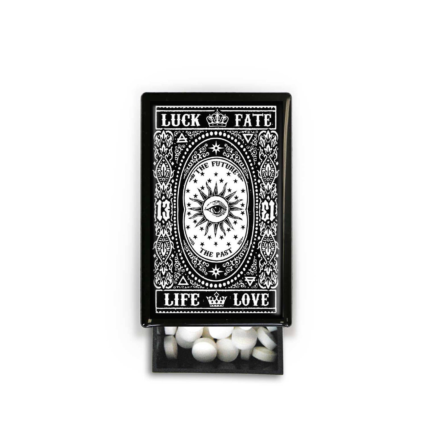 Luck or Fate Quirky Tarot Fortune Slide Box: Small Slide Box / Wooden Matches