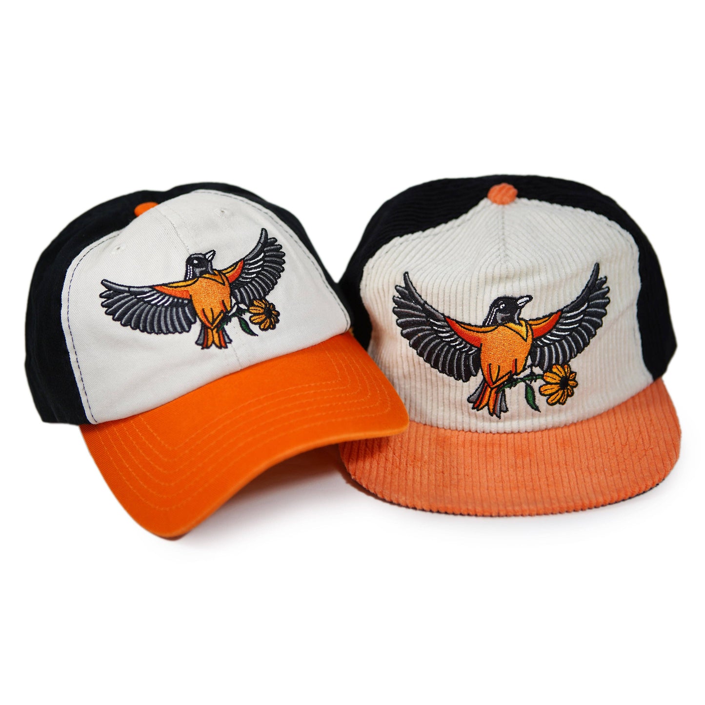 Oriole Two-Tone Corduroy Hat