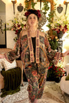 Courage Dear Heart Cropped Bamboo Kimono with Sacred Heart