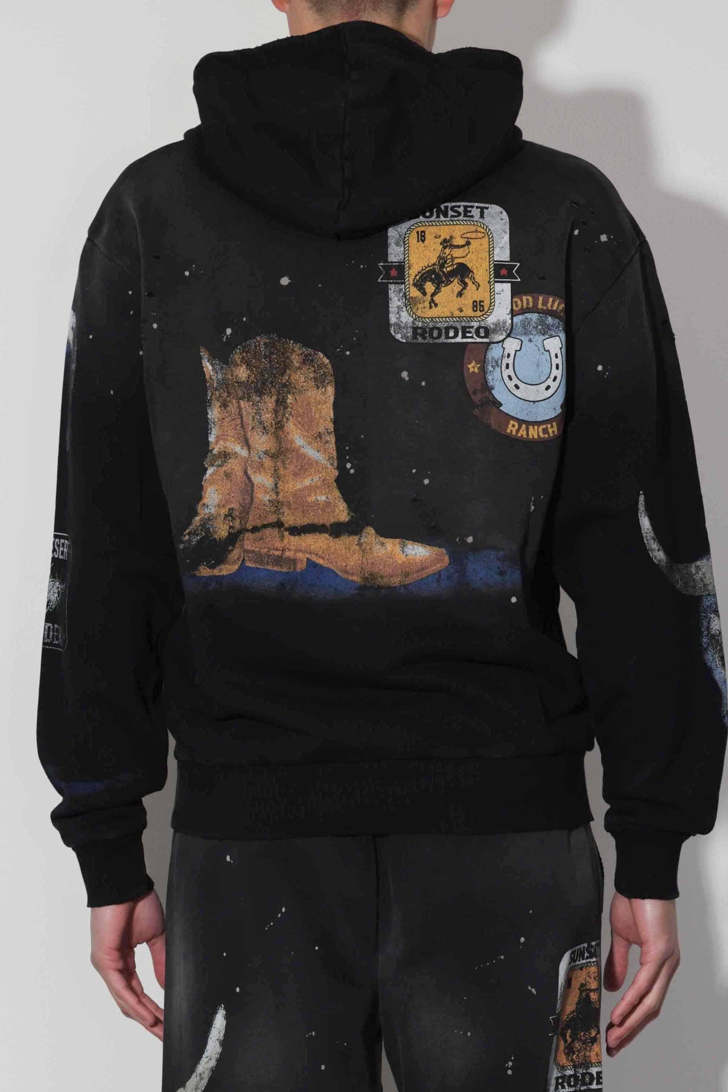 ACT OF LIVING RODEO WASHED HOODIE