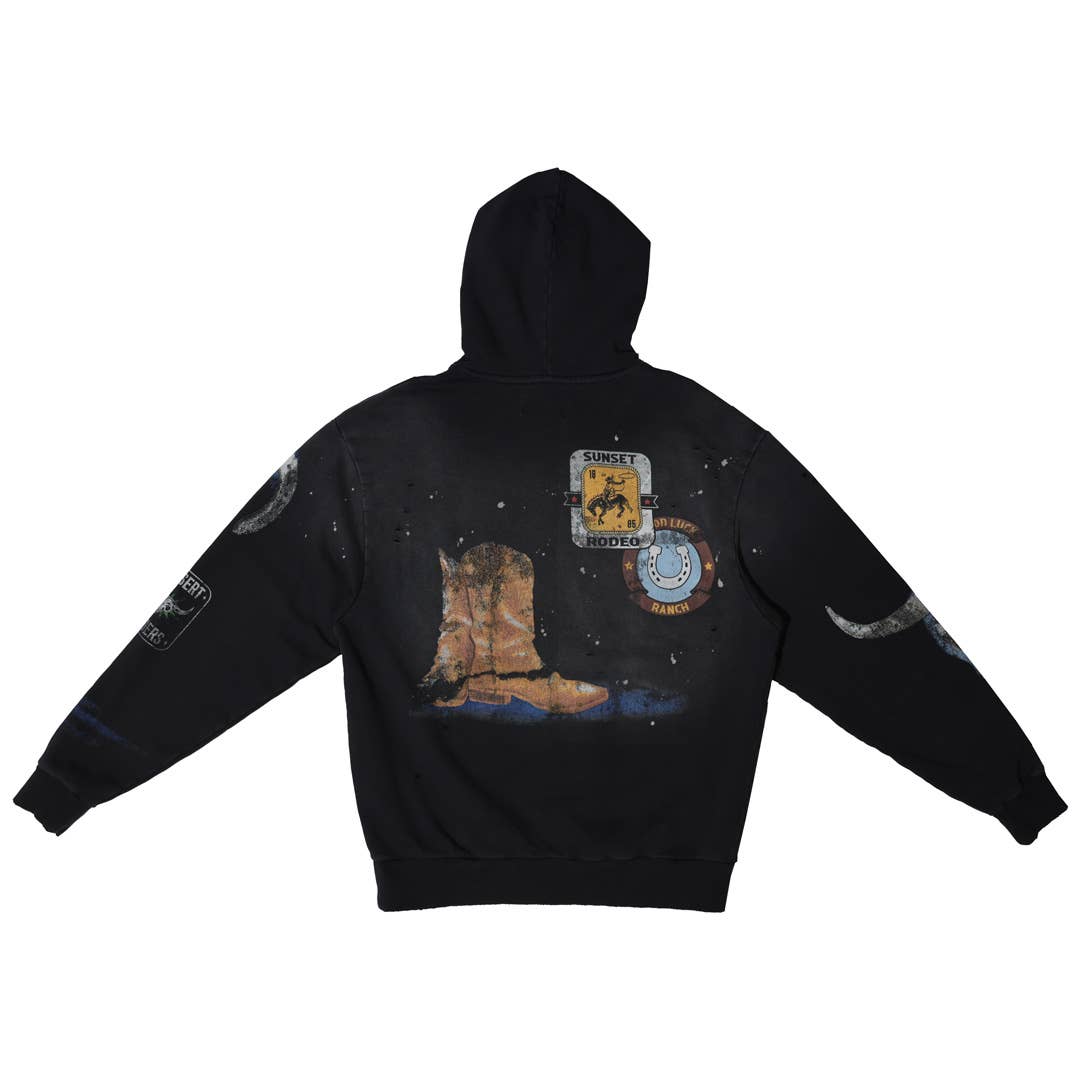 ACT OF LIVING RODEO WASHED HOODIE