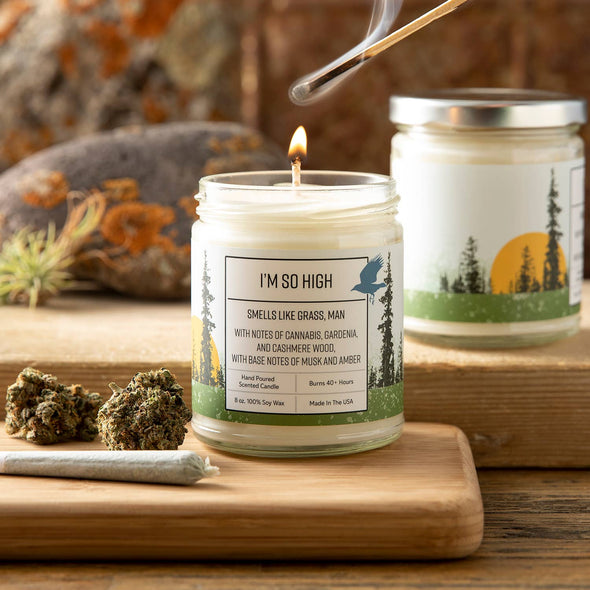 Canabis Candle | Fun Candles | I'm So High