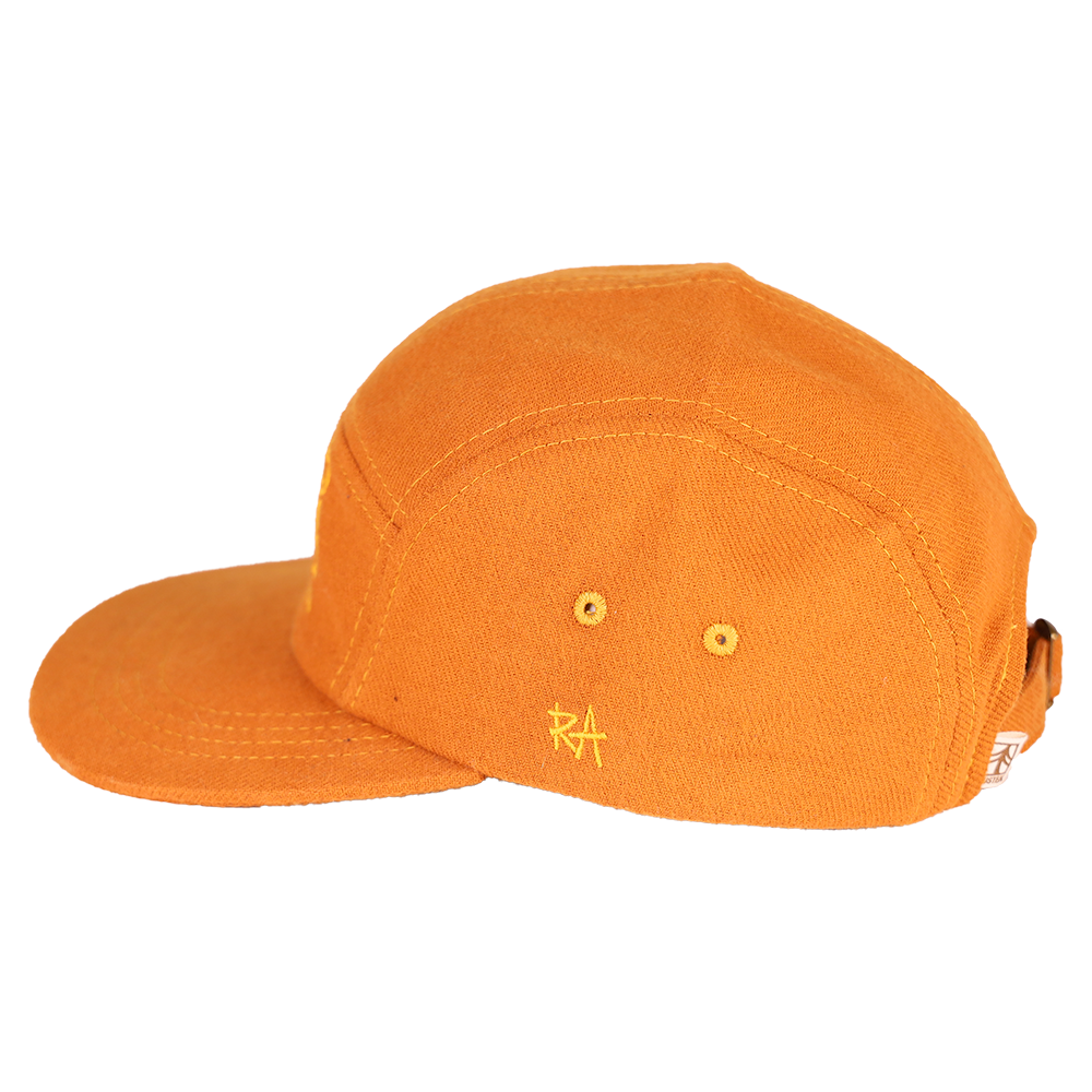 Run Wild Organic Cotton Camp Cap: Orange