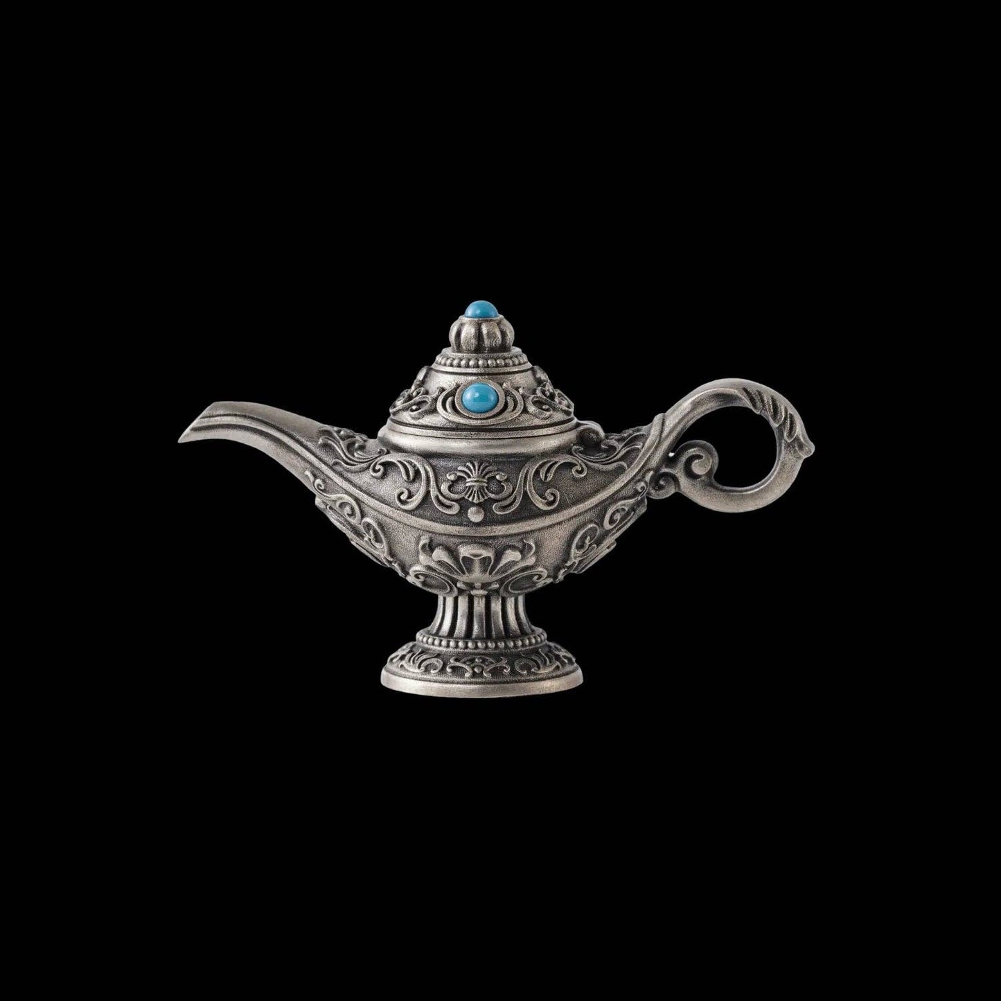 Magic Lamp Pendant: 25" / White Bronze & Brass & Copper / With Necklace Style 1