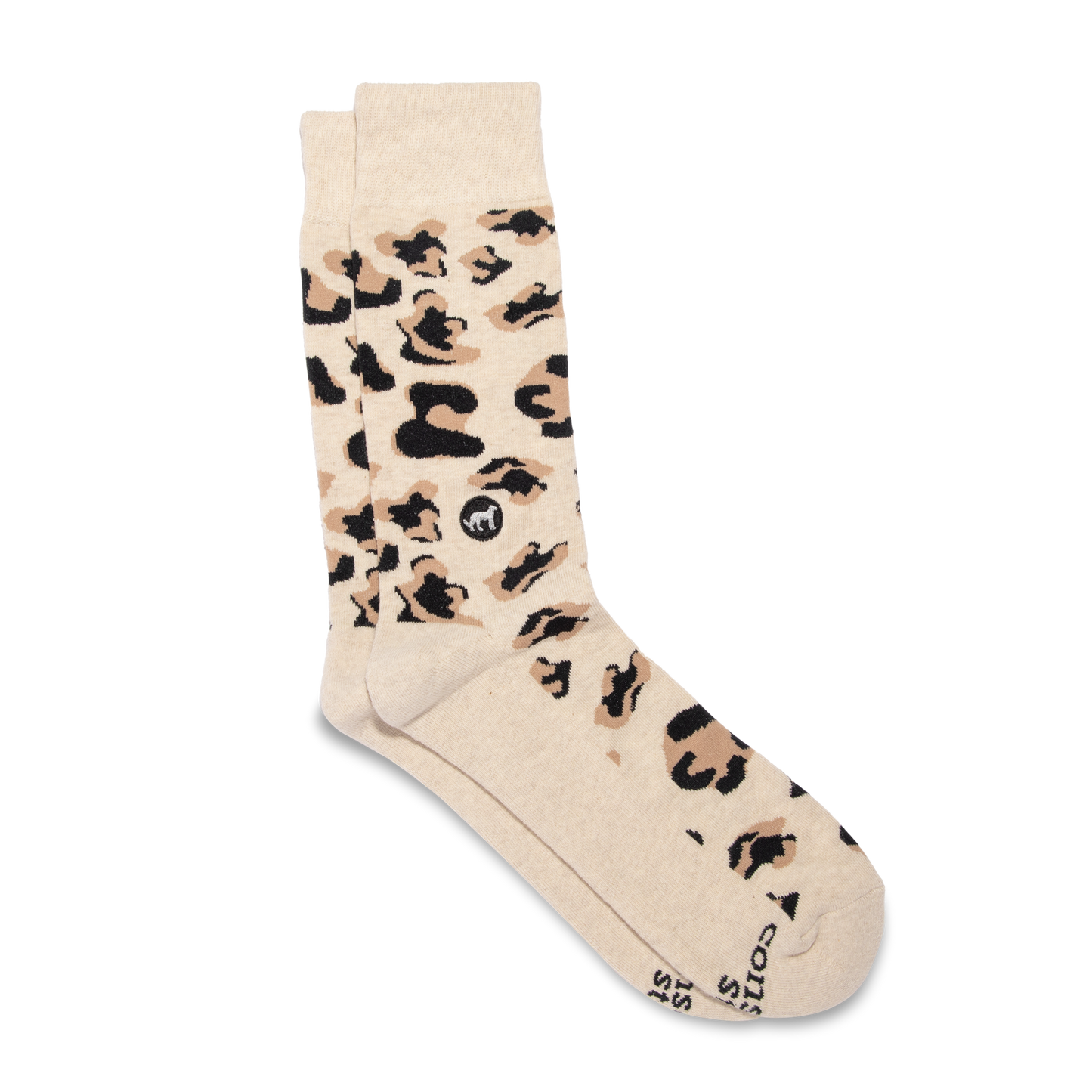 Socks That Protect Wildlife (Beige Leopard Print)