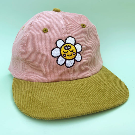 Daisy Face Corduroy Hat