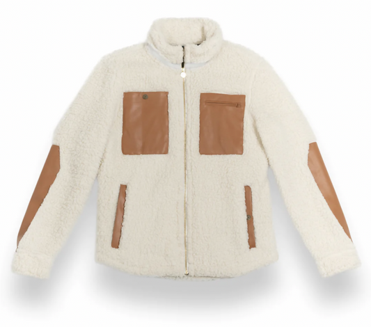 THE DEEP SHAG SHERPA - CREAM & TAN