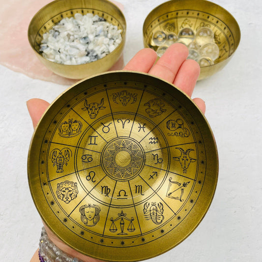 Rock Paradise - Zodiac Offering Bowl Brass