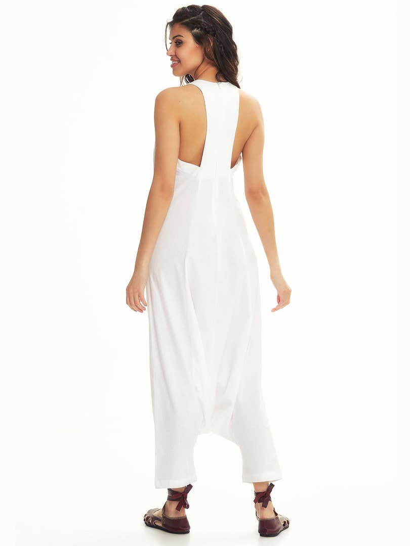 Halter Neckline Boho Style Jumpsuit