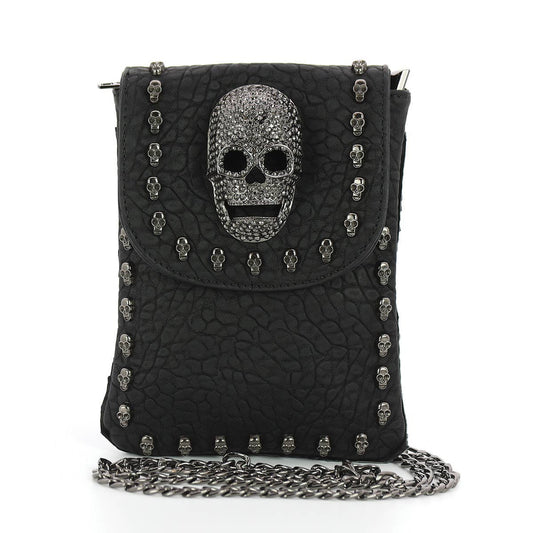 Metal Skull Small Shoulder Pouch