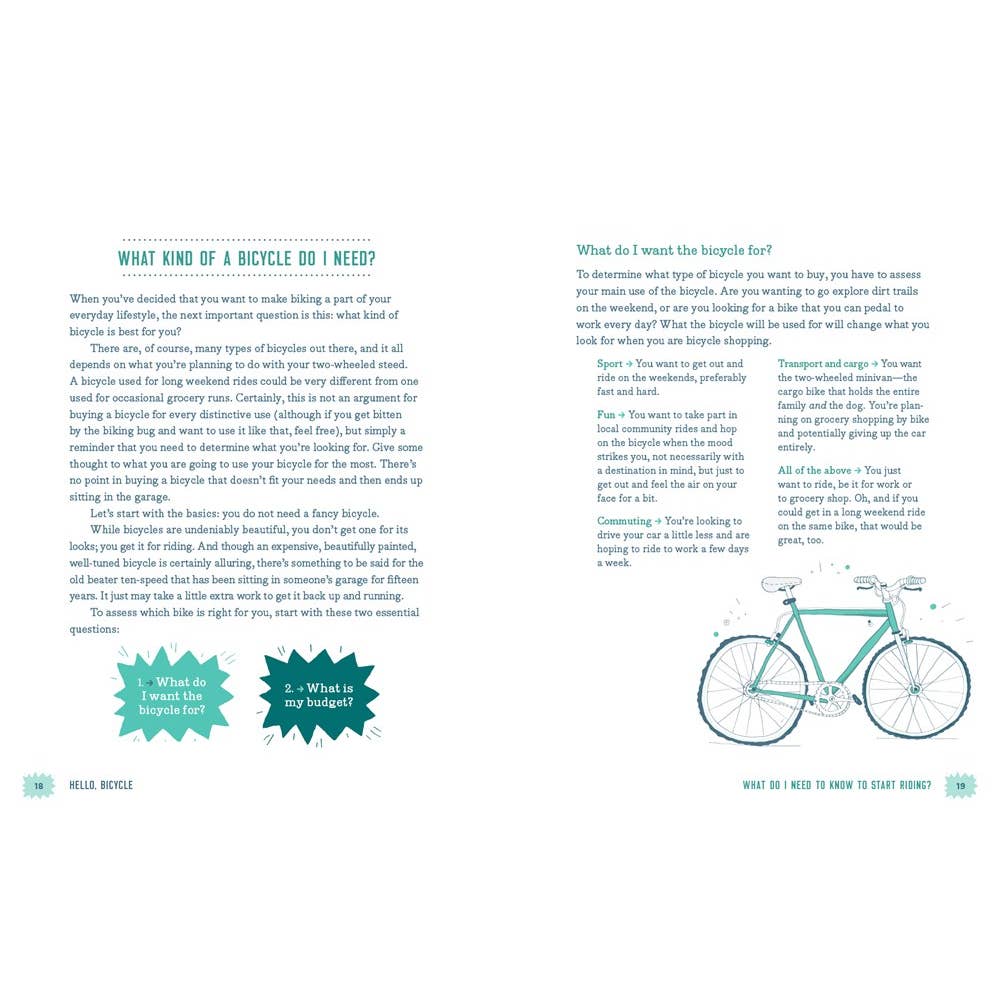 Hello, Bicycle: An Inspired Guide to the Two-Wheeled Life