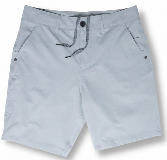 SUNDAY SPORTS 19" HYBRID SPORT SHORTS - CEMENT