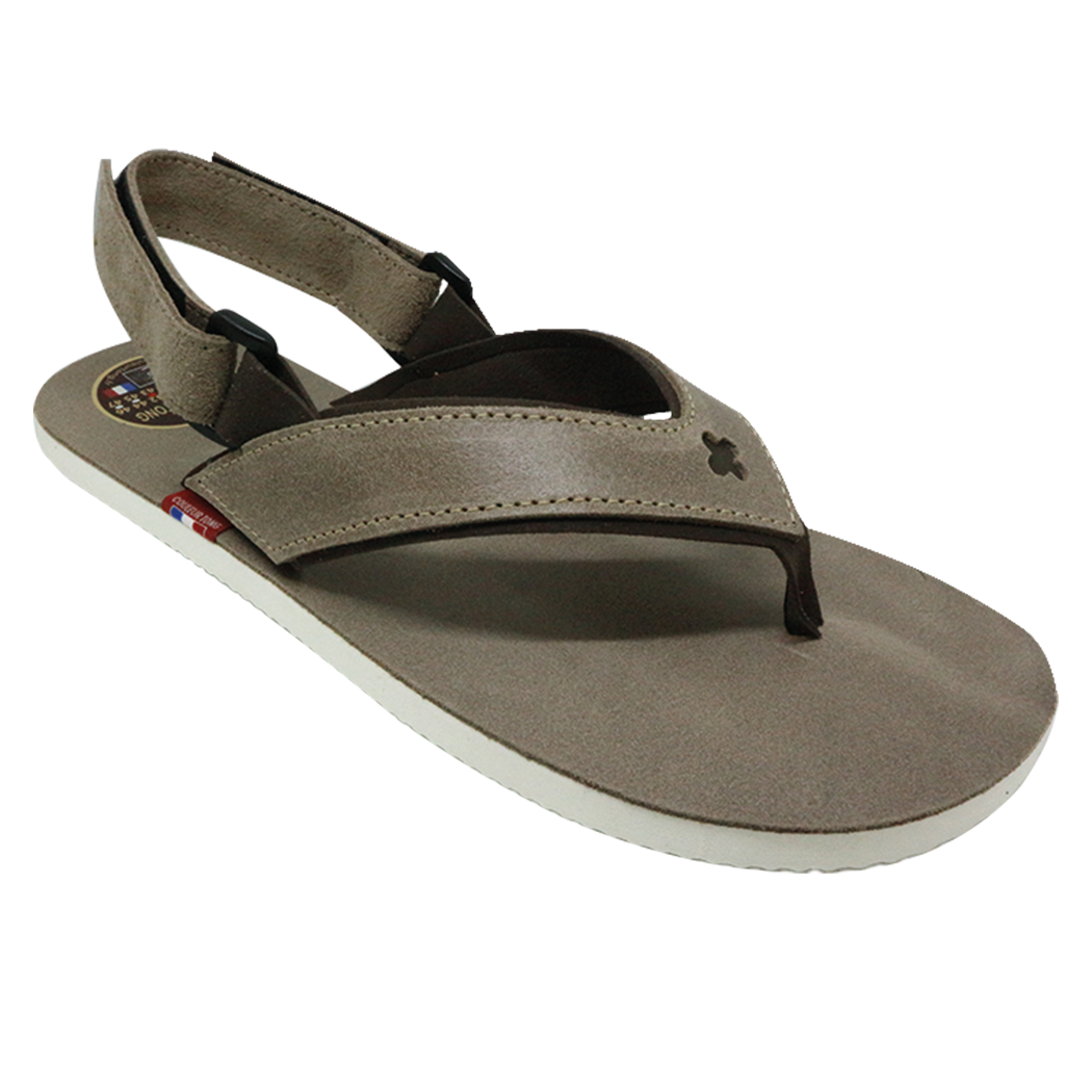 Sandale cuir VERCORS Taupe