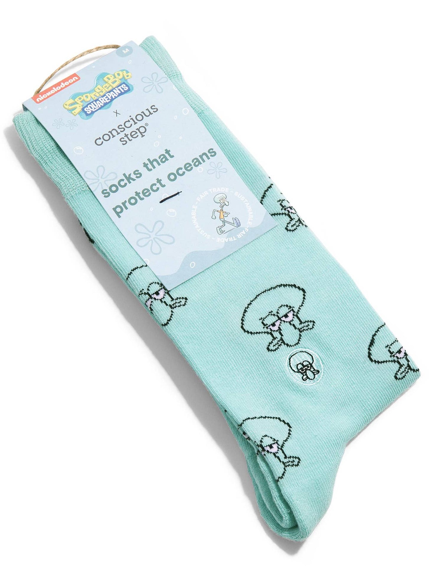 Squidward Socks that Protect Oceans M