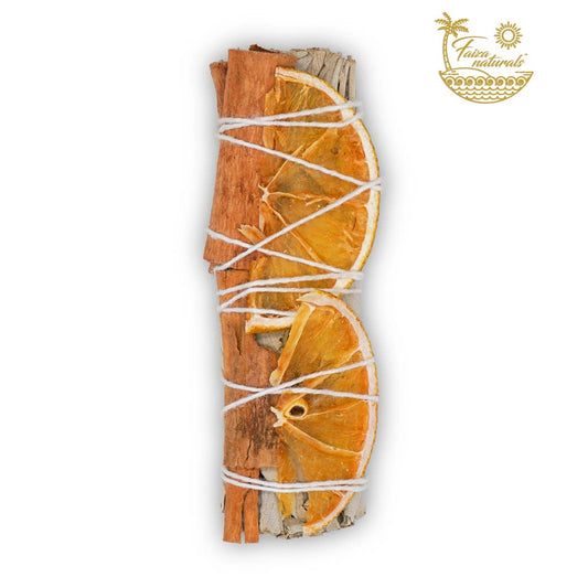 Orange Slices and Cinnamon with White Sage Bundle