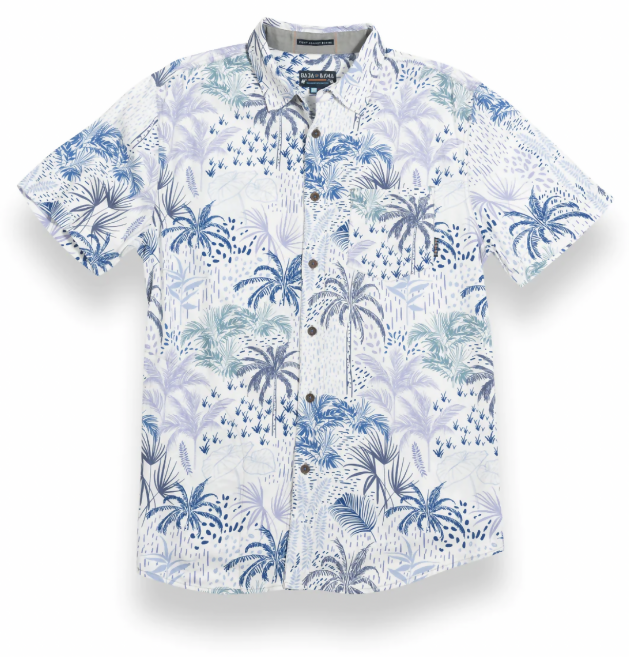 White Hot Tropics Button Up