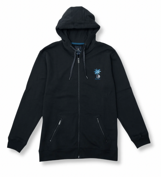 SHADY CHARACTERS ZIP HOODIE - BLACK