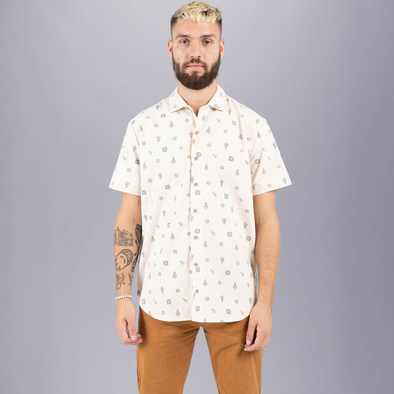 GOSSYPIUM ROCKET MEN'S BUTTON DOWN SHIRT