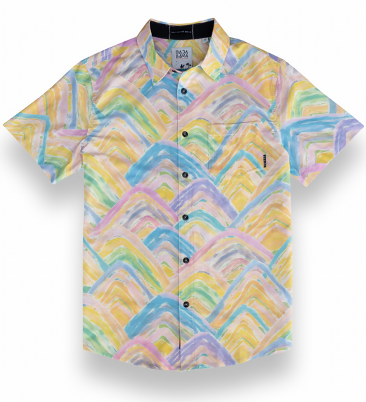 Rainbow Mountains Button Up