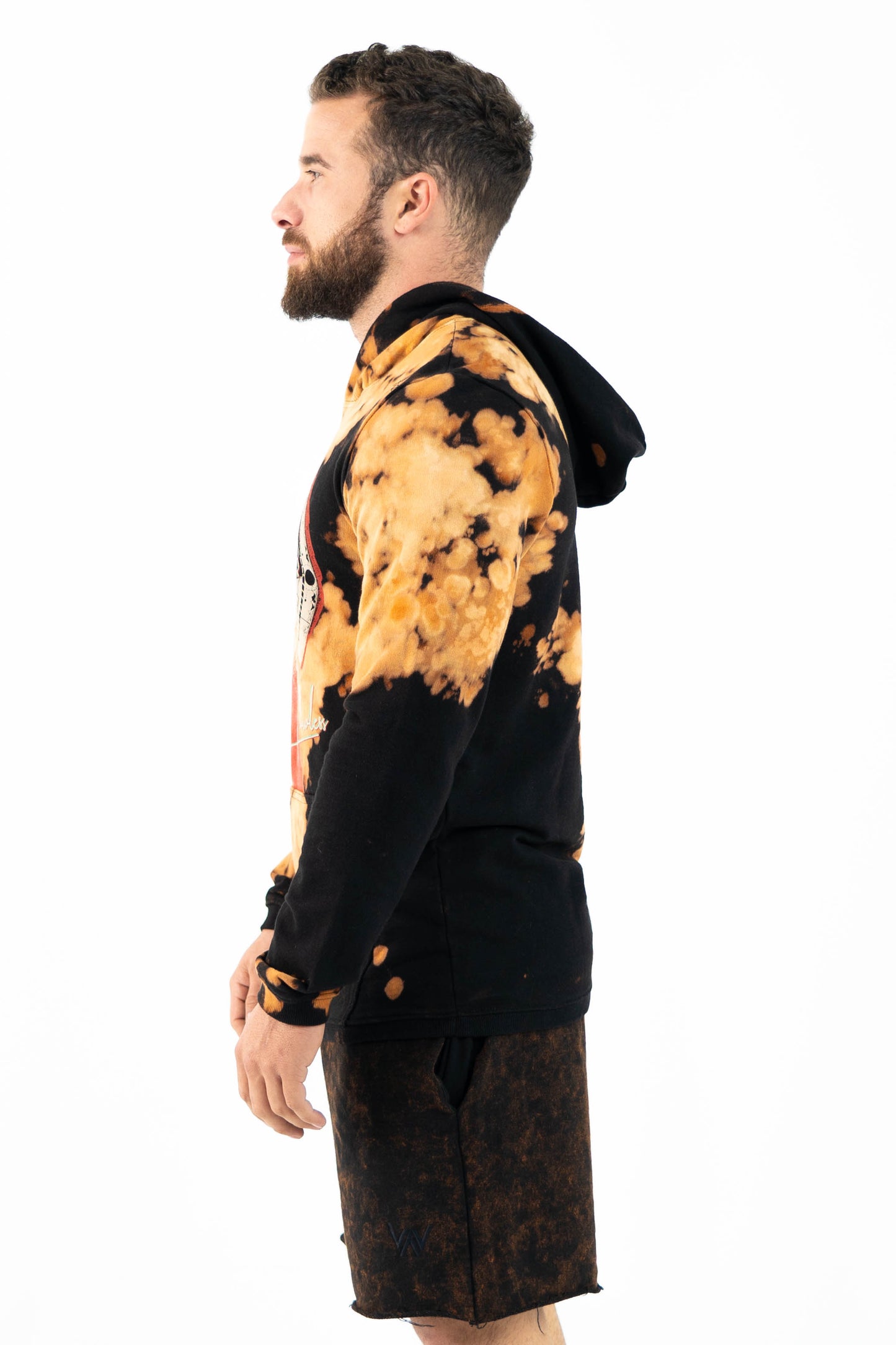 EQULIBRIUM TIE DYE HOODIE BLACK