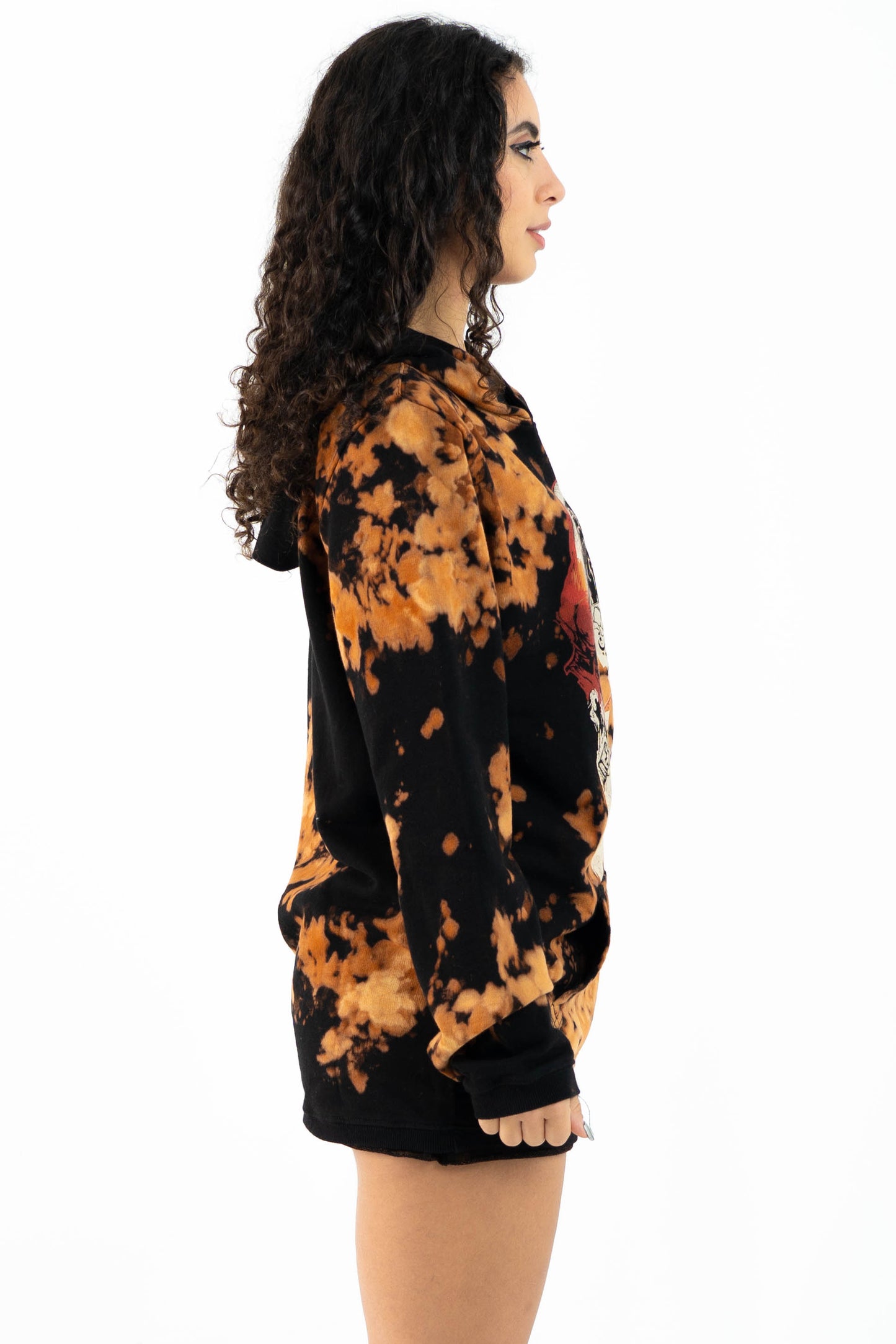 EQULIBRIUM TIE DYE HOODIE BLACK