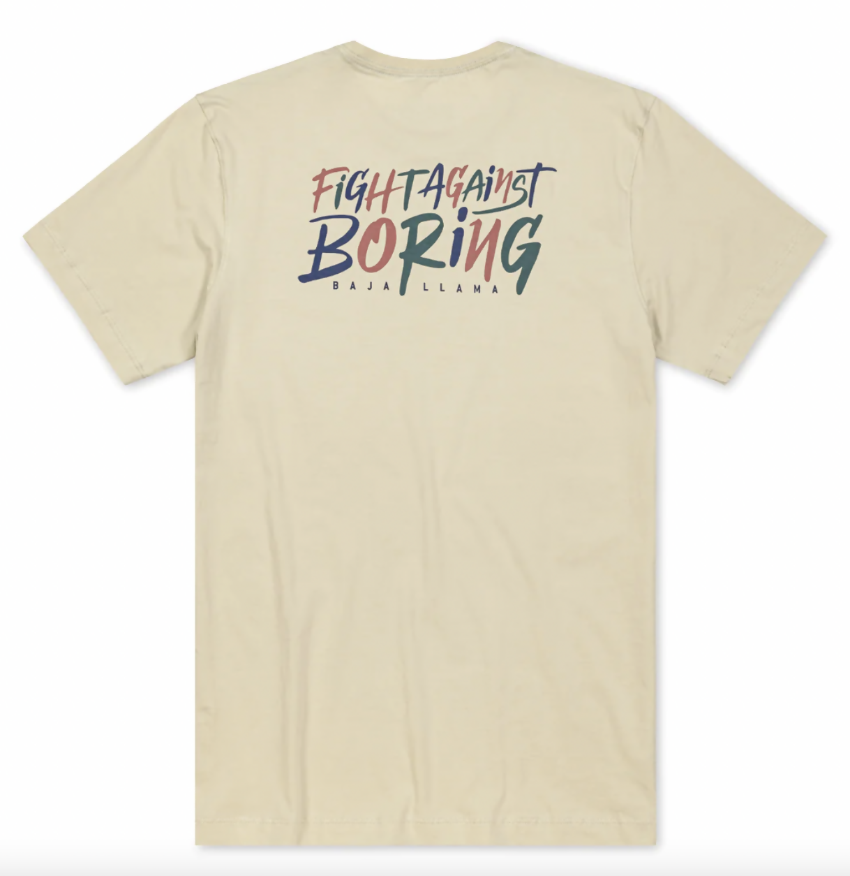 FIGHT AGAINST BORING RETRO - CREAM PRIMO GRAPHIC TEE